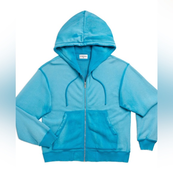 Cotton Citizen Bronx zip Hoodie w/grinding Large Unisex NWOT Marinecast - Picture 4 of 10